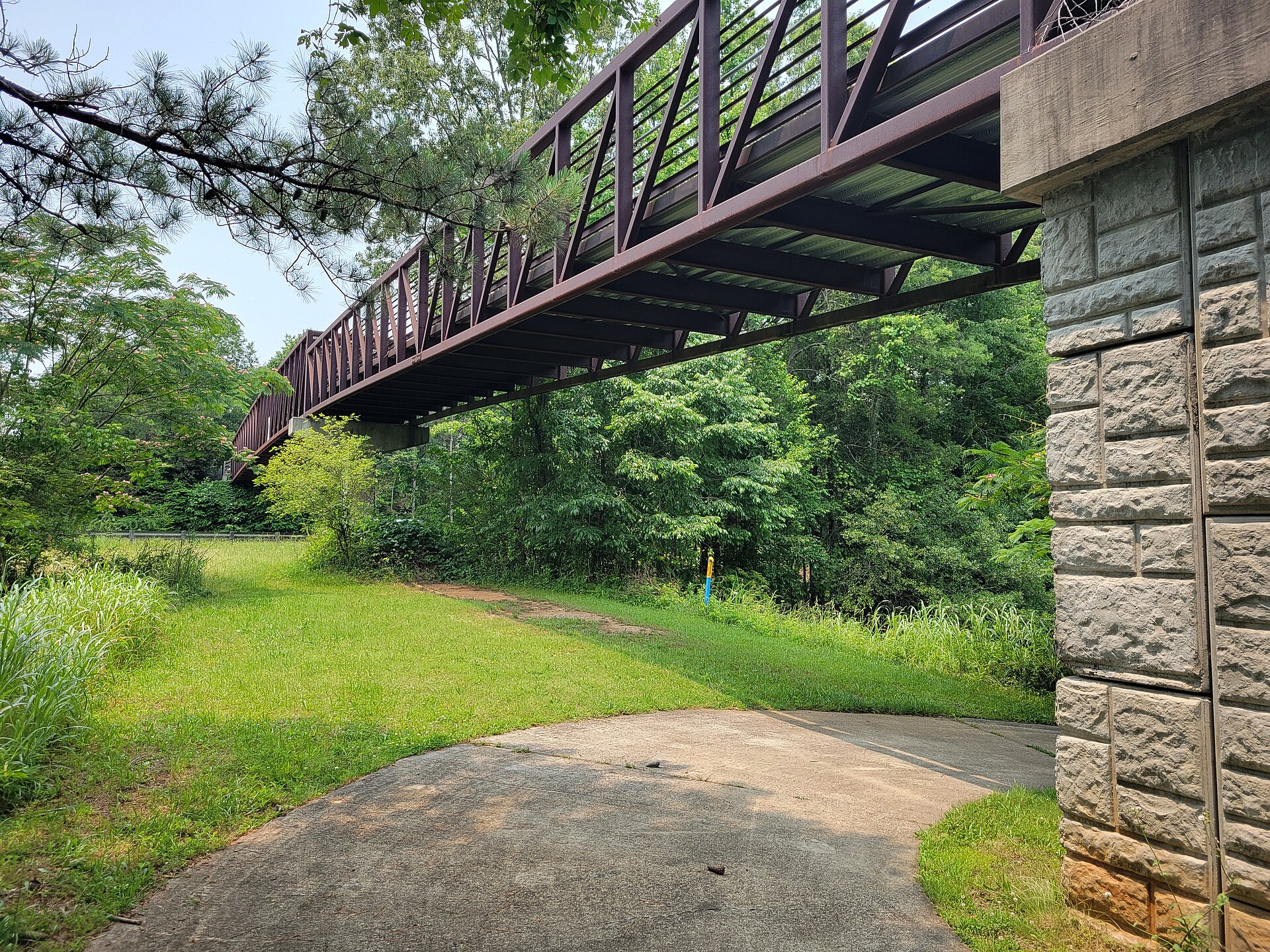Silver Comet Trail area in Powder Springs, Georgia